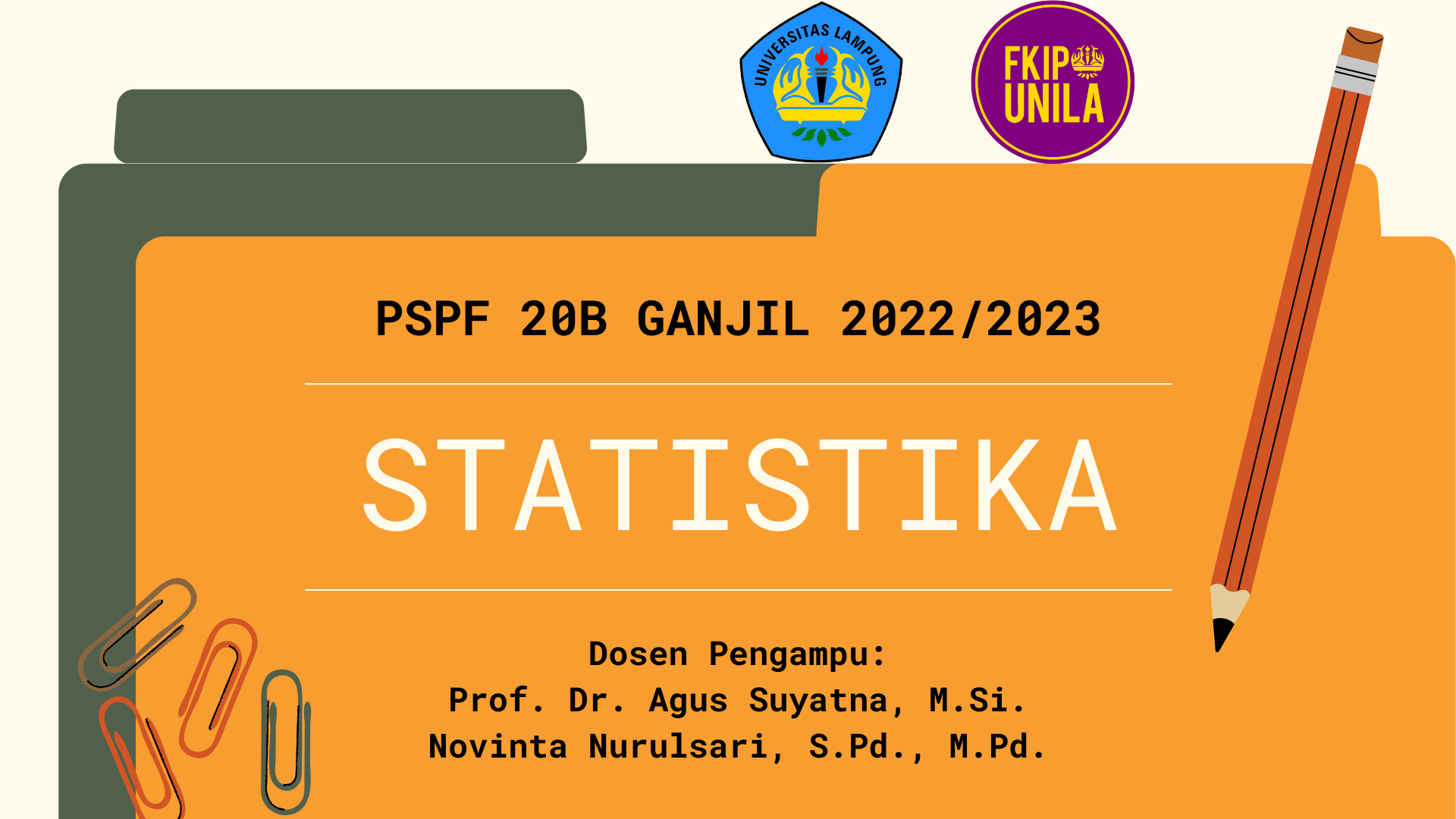 STATISTIKA KLS B PSPF FKIP SMT GJL 2022/2023