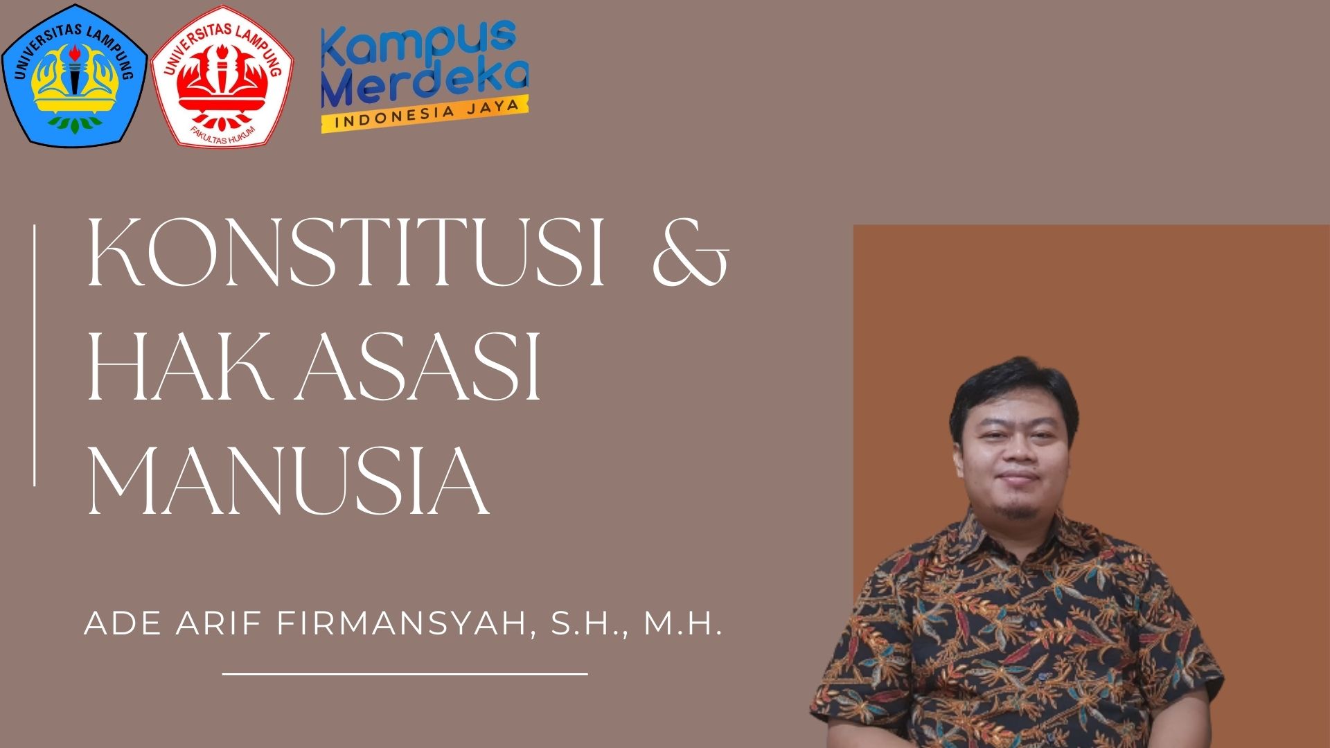 Konstitusi &amp; HAM 2022 (Ade Arif Firmansyah)