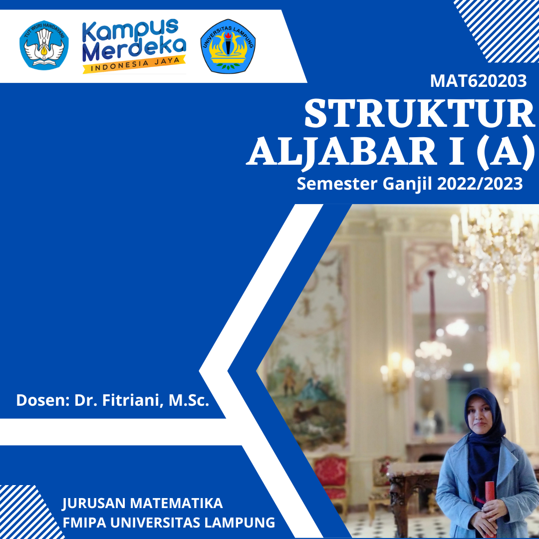 S1 Math_Struktur Aljabar I Kelas A Semester Ganjil 2022-2023