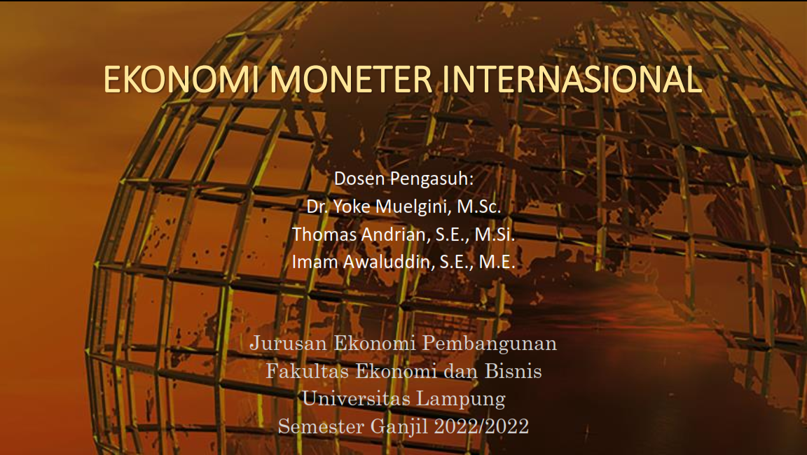 S1 EP Ekonomi Moneter Internasional 2022 Ganjil