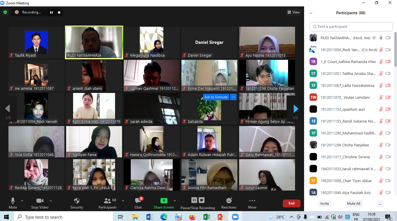 kegiatan perkuliahan