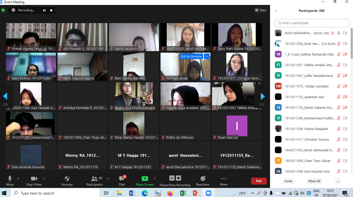 kegiatan perkuliahan