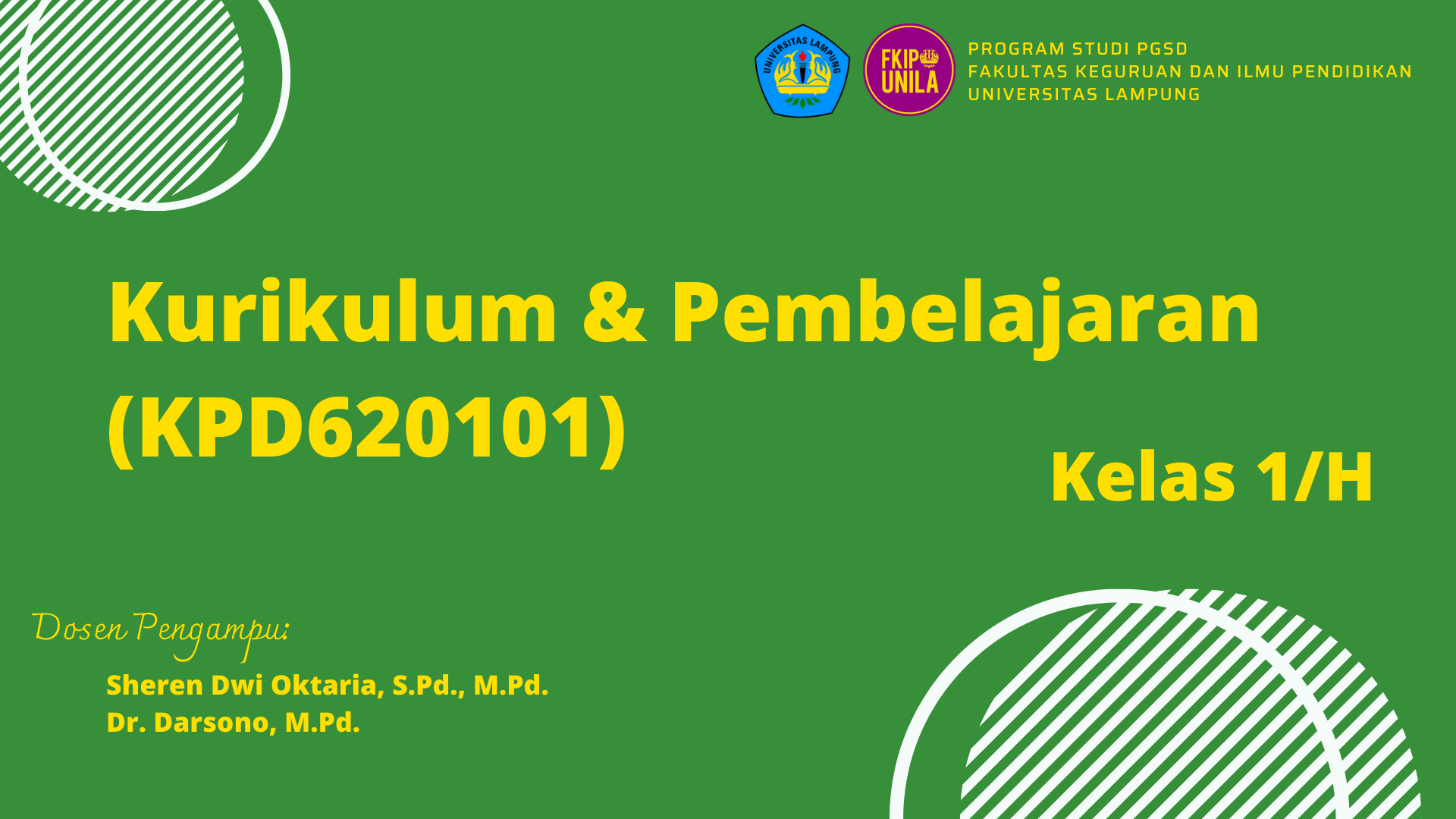 PGSD_Kurikulum dan Pembelajaran_1H_Ganjil 2022/2023