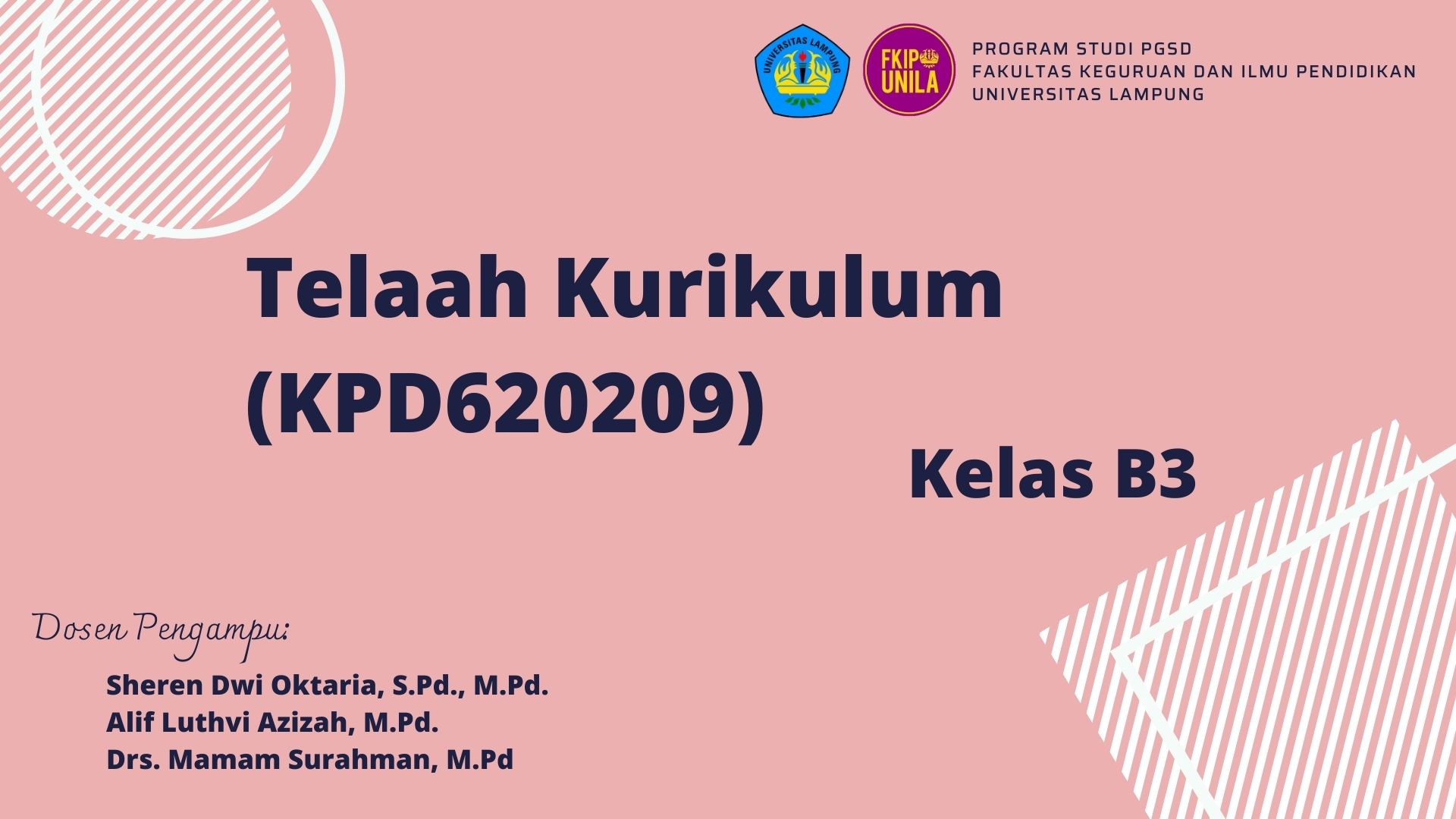 PGSD_Telaah Kurikulum_B3_Ganjil 2022/2023