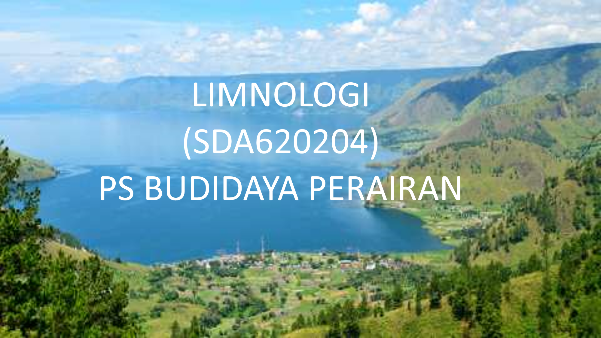 MK Limnologi PS Budidaya Perairan Ganjil 2022/2023