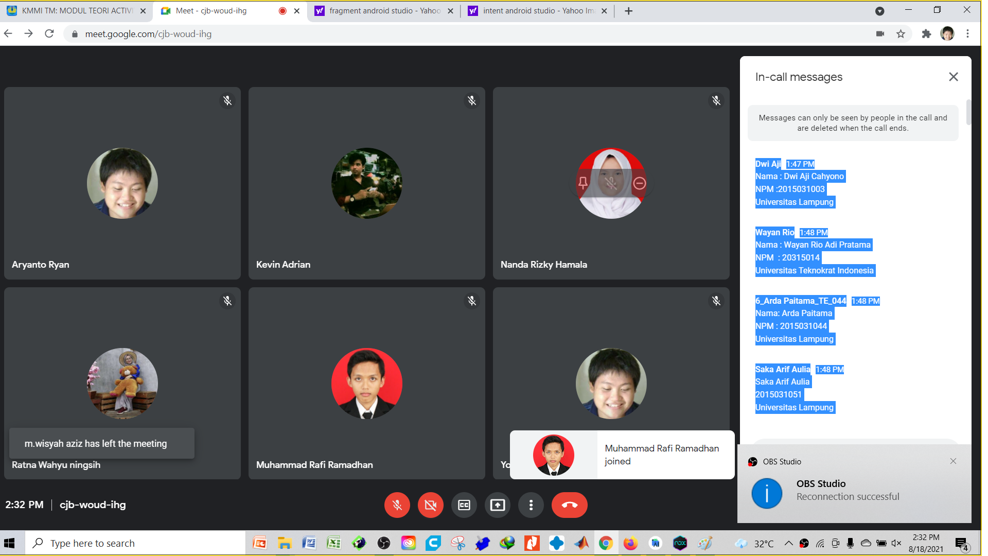Streaming Youtube PERTEMUAN 7 - TEORI ACTIVITY