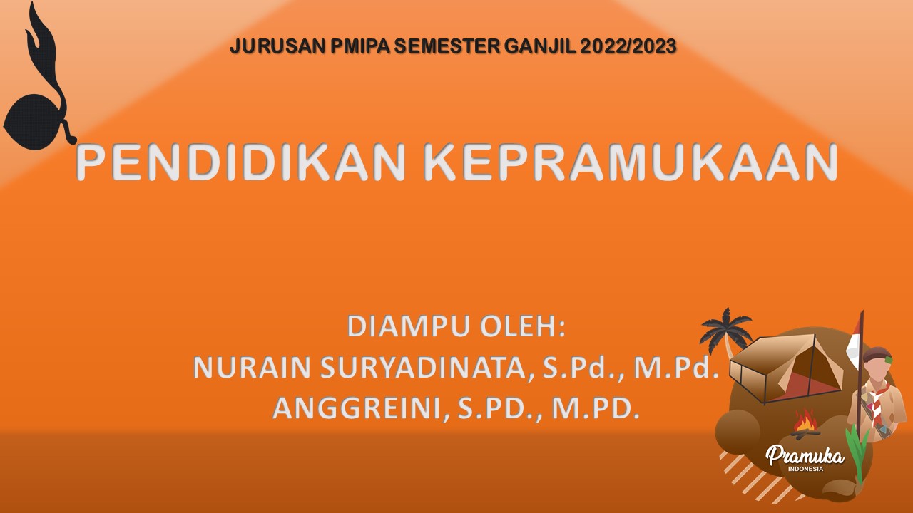 PMIPA_PENDIDIKAN KEPRAMUKAAN_GANJIL 2022/2023