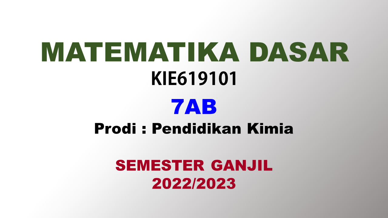 PS P.Kimia_Matematika Dasar 7AB_ Ganjil_2022/2023