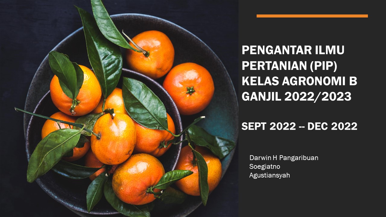 PS AGR_PIP_KELAS B_SEM GANJIL 2022/2023