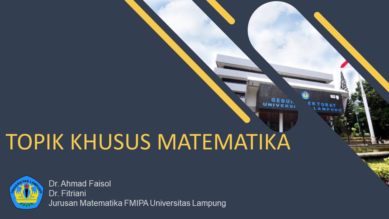 MAT816209-Topik Khusus Matematika PSM Ganjil 2020/2021