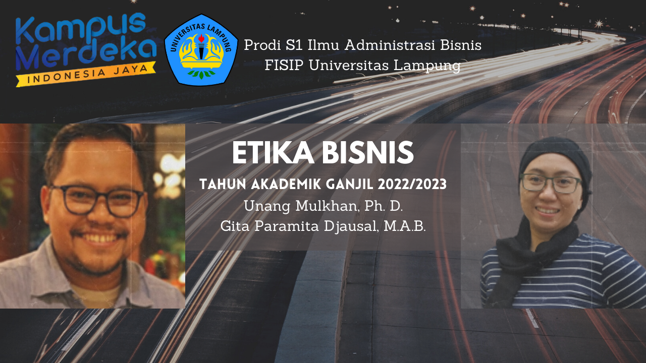 ABI - ETIKA BISNIS 2022 - REG B