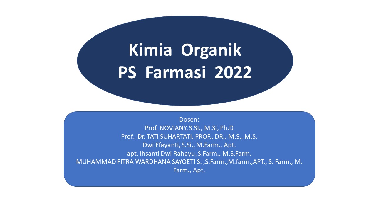 Kimia Organik 2022 Farmasi