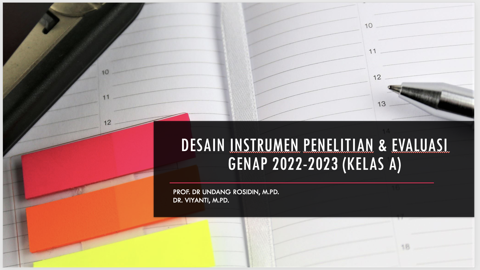 KELAS A (GENAP 2022/2023)-Desain Instrumen Penelitian dan Evaluasi