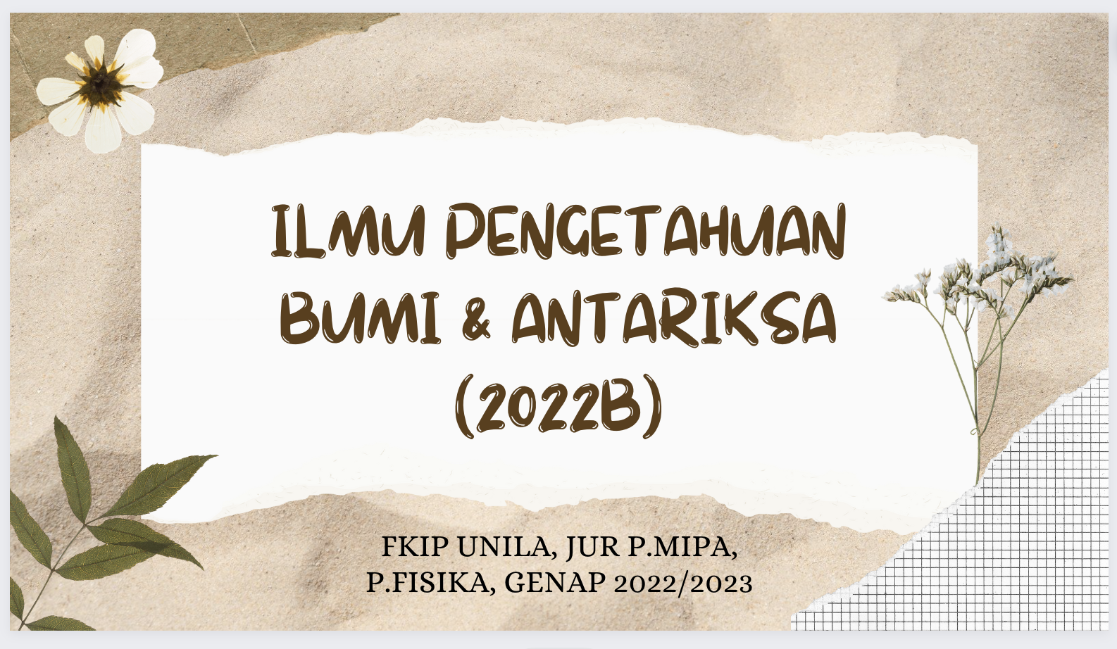 IPBA (KFI620203-) - Genap 2022/2023 -21B