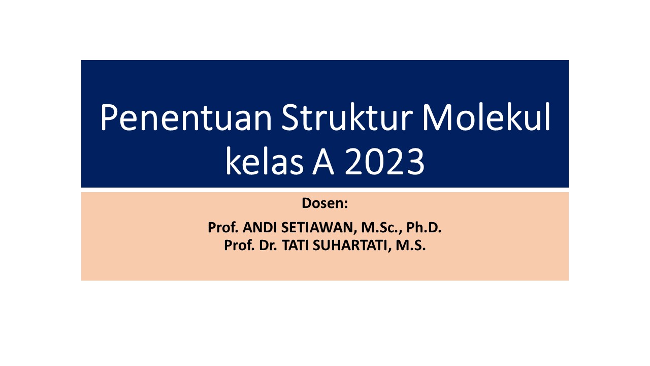 Penentuan Struktur Molekul A 2023