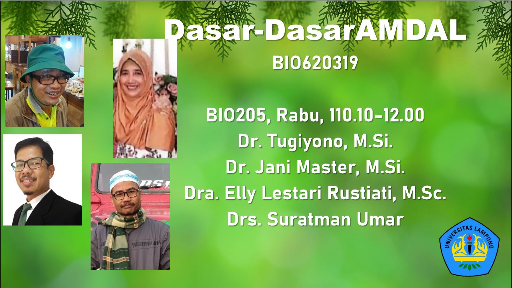 Dasar-Dasar AMDAL 2023 (BIT 620319)