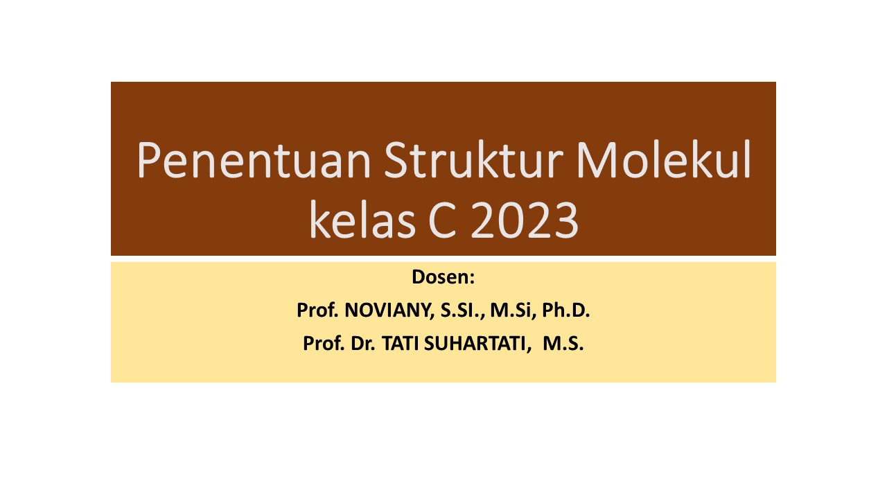 Penentuan Struktur Molekul C 2023