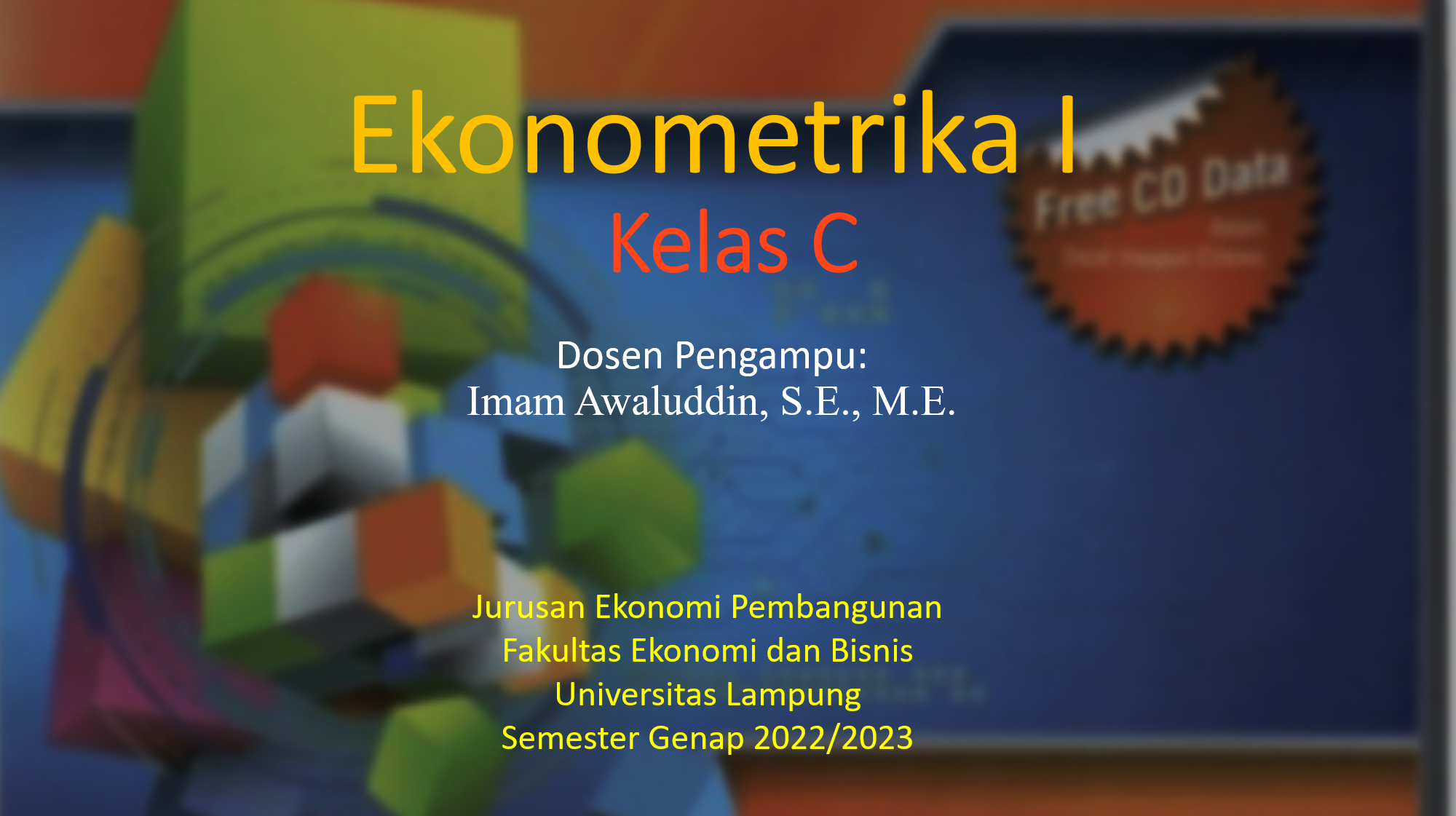 S1 EP - Ekonometrika I - Kelas C - Genap 2022/2023