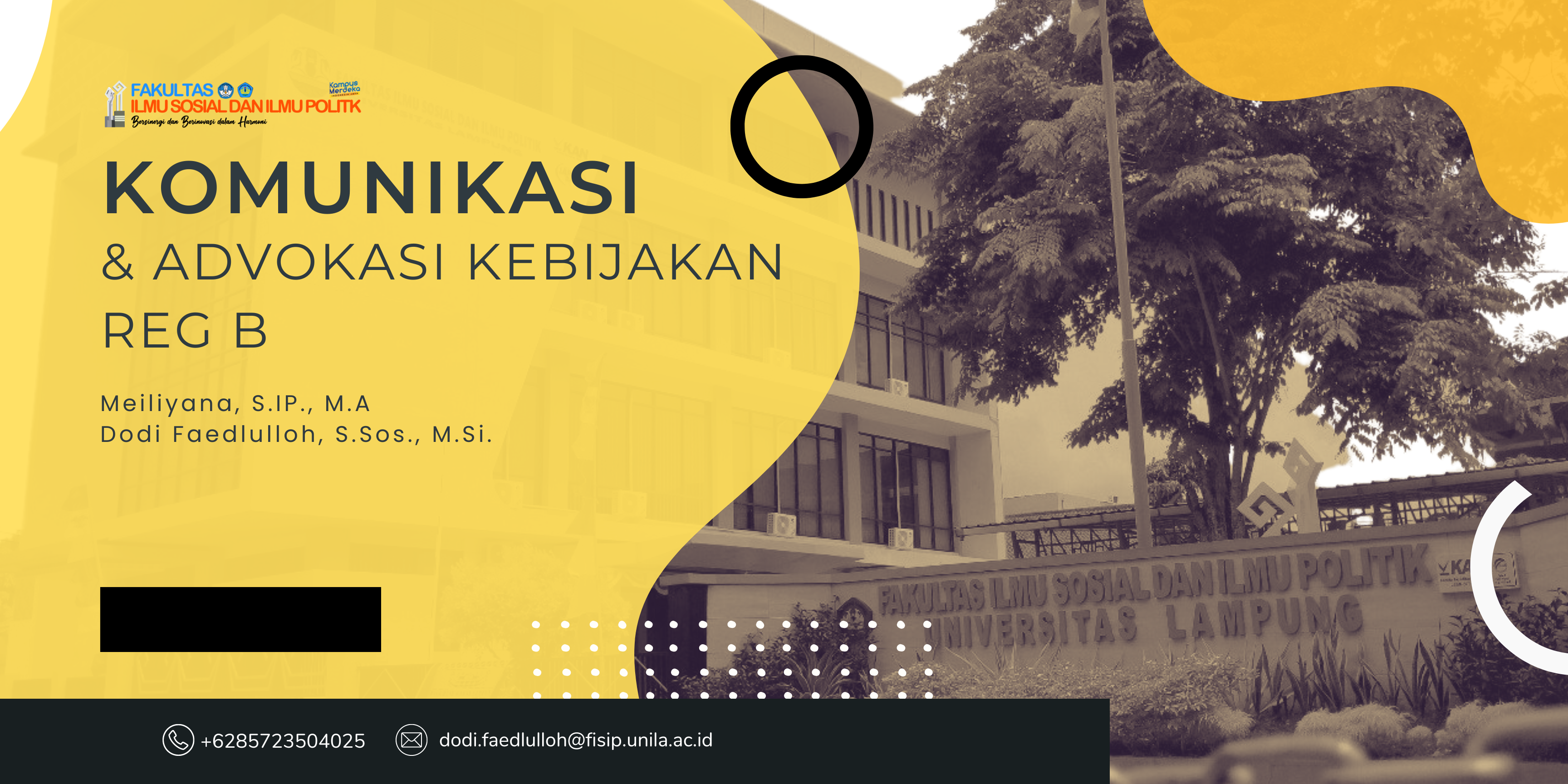 Komunikasi dan Advokasi Kebijakan Reg B