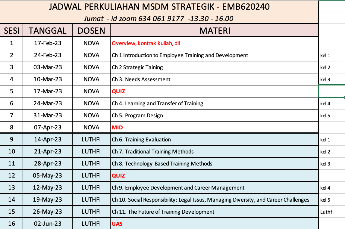 JADWAL