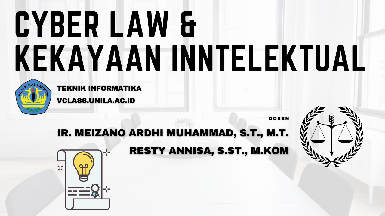 FT S1 PSTI-Hukum Cyber dan Kekayaan Intelektual-Genap 2022/2023