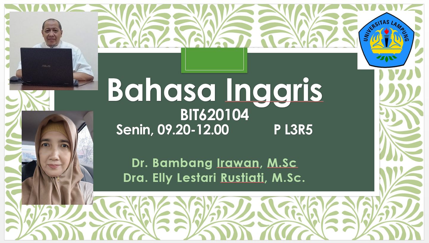 BIT620104 - Bahasa Inggris (BIT-B) 