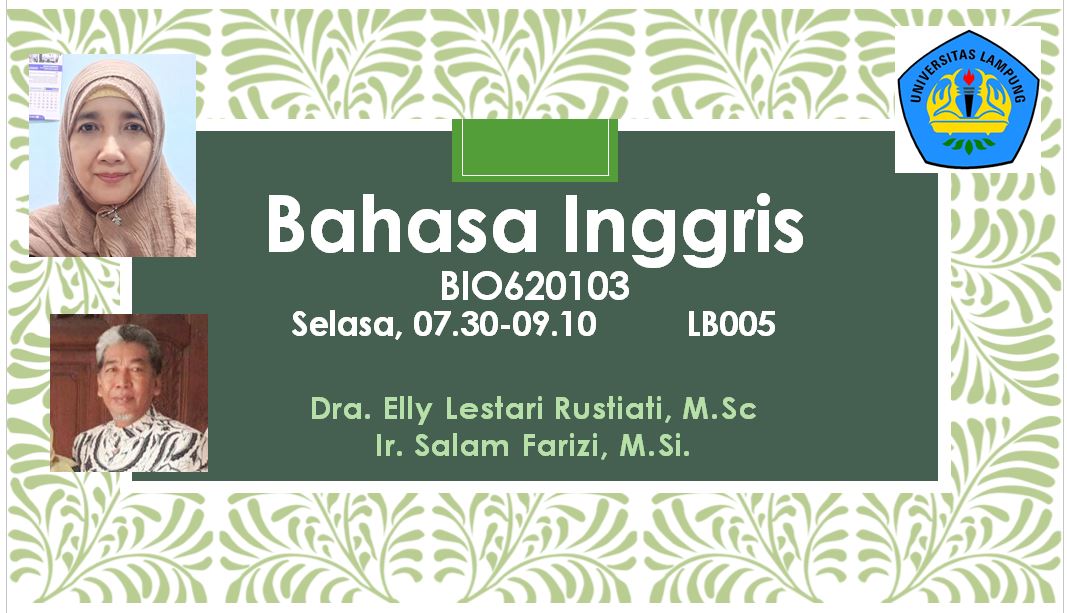 Bahasa Inggris (BIO B)_ BIO620103	