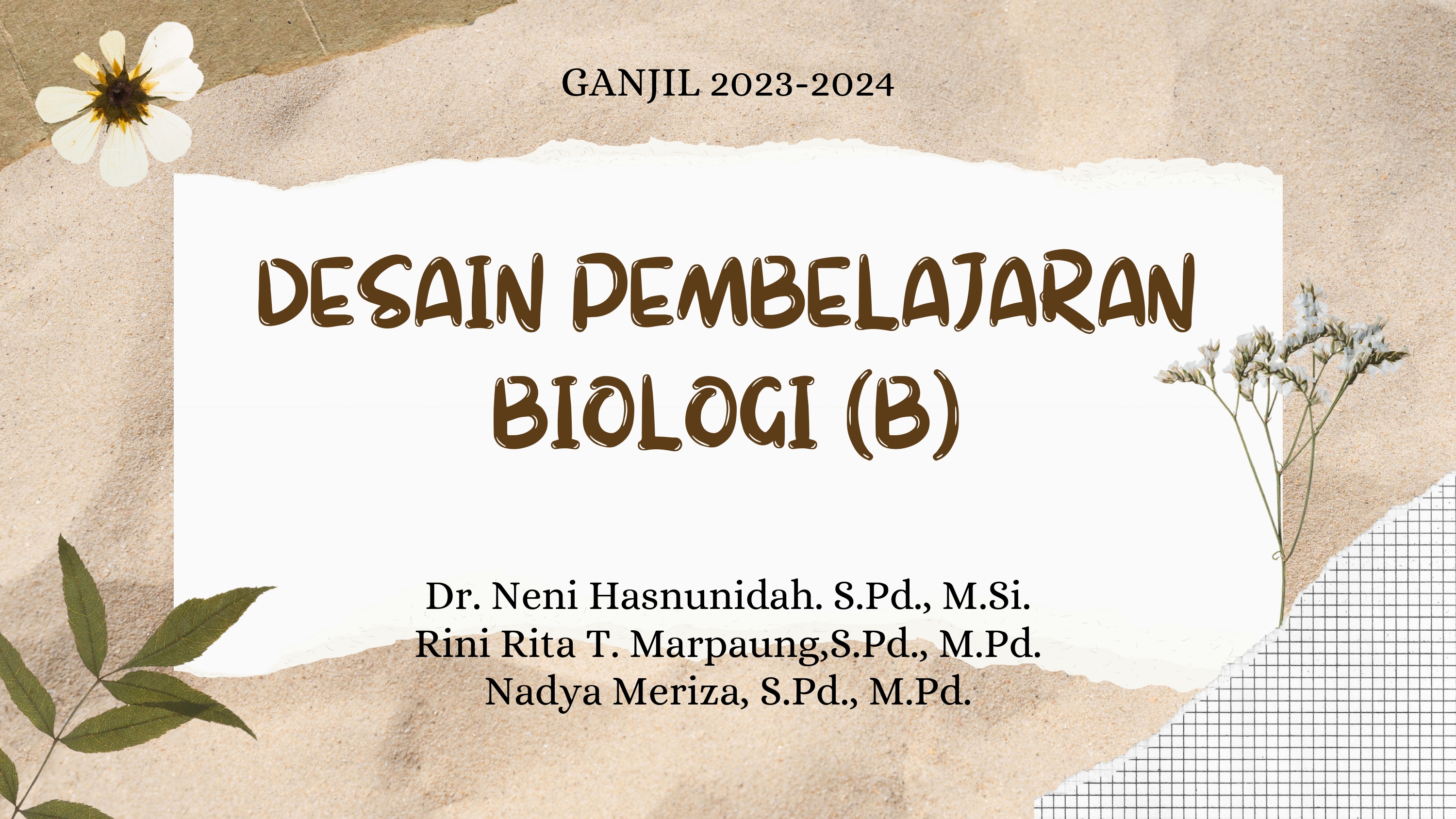 PSPB_Desain Pembelajaran Biologi_2023/2024_B