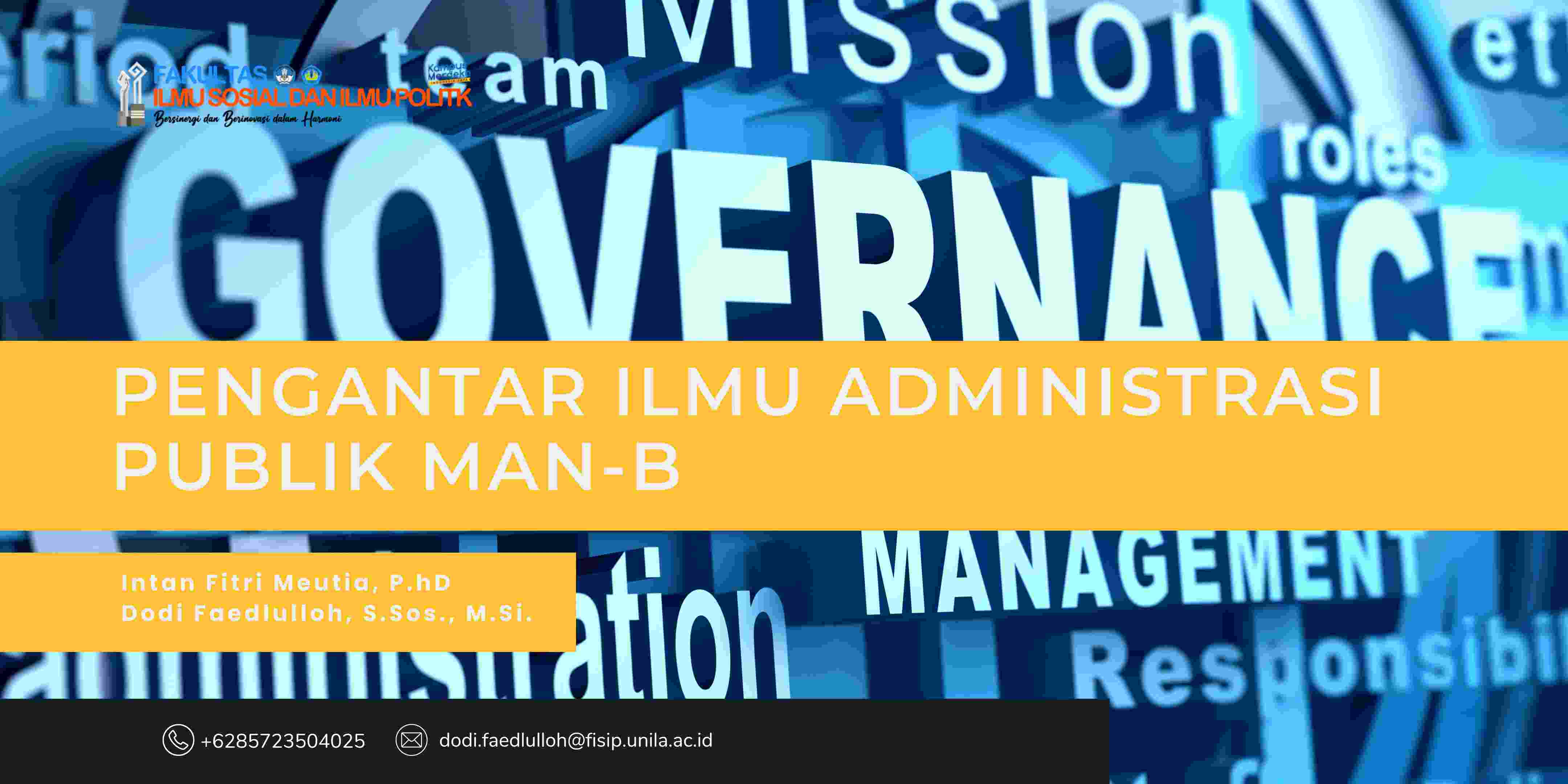 Pengantar Ilmu Administrasi Publik Man B