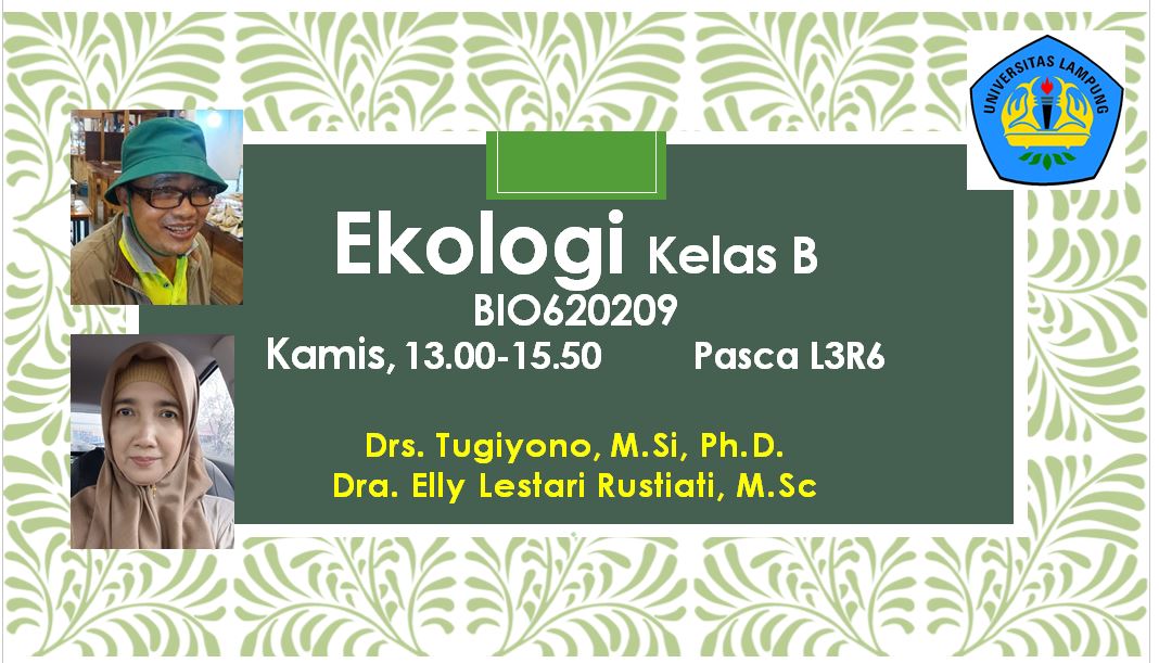 Ekologi (BIO B)_BIO620209	