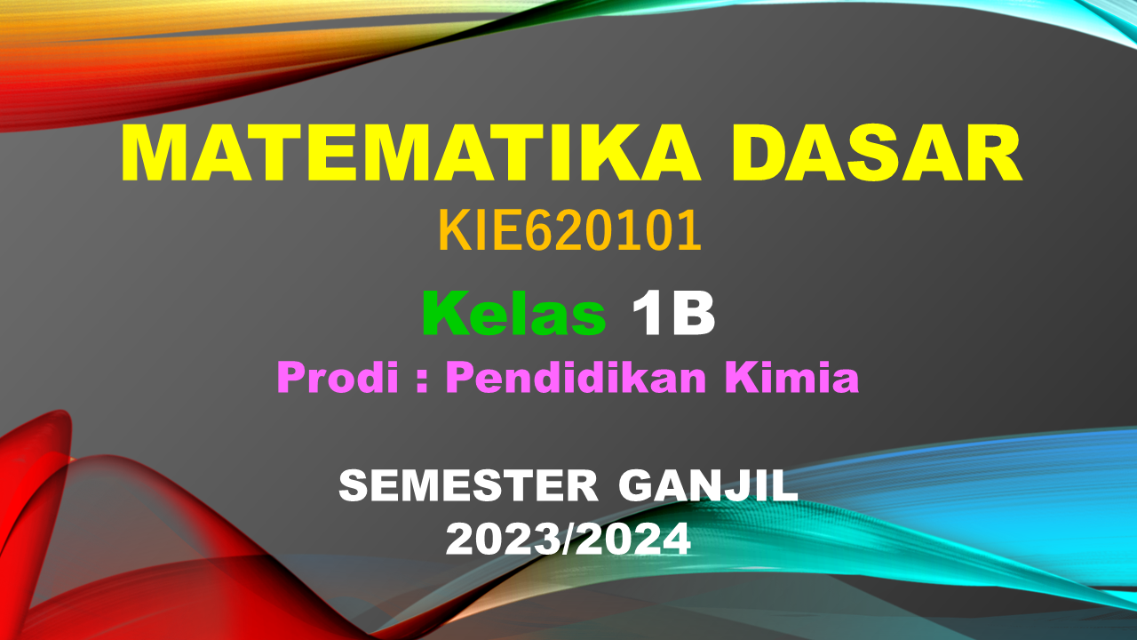 PS P.Kimia_Matematika Dasar 1-B_Ganjil_2023/2024 
