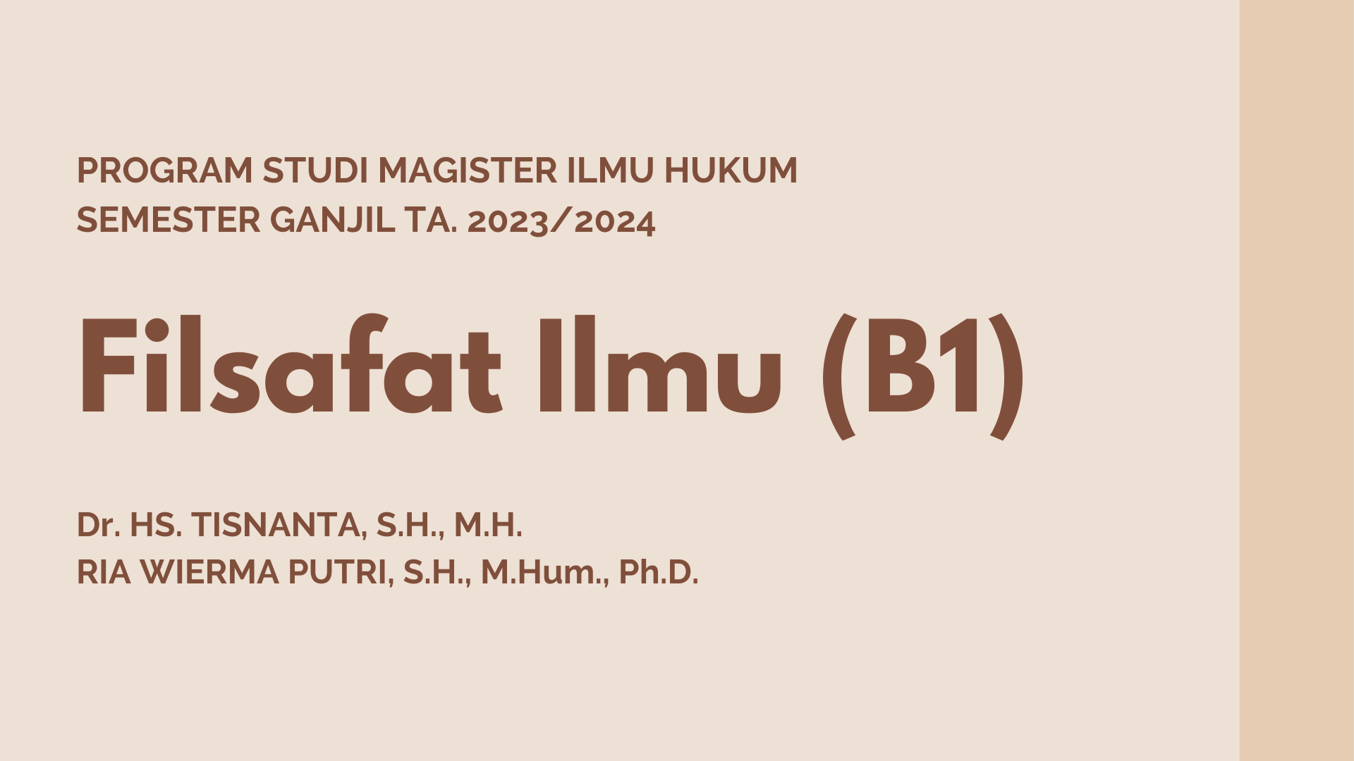 [KELAS B1 MIH] Filsafat Ilmu (Ganjil 2023/2024)