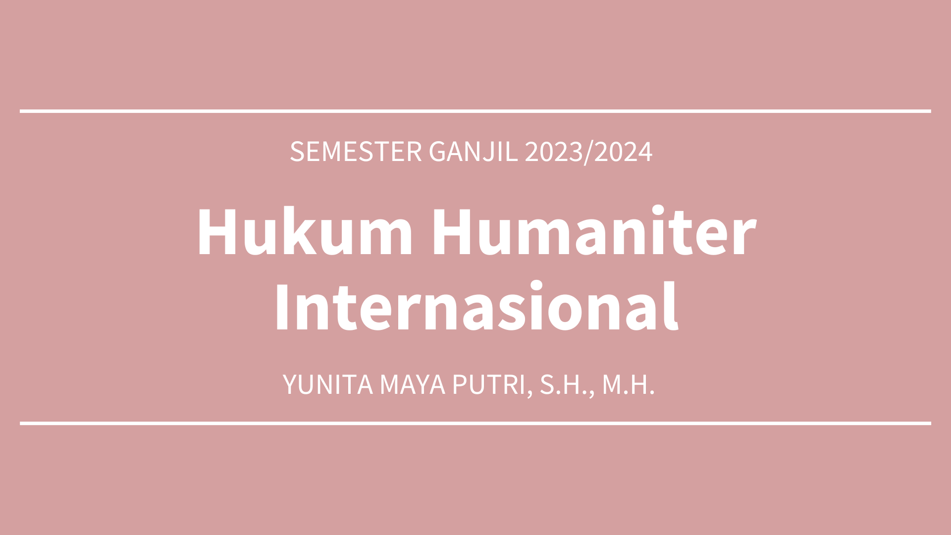 Yunita Maya Putri_Hukum Humaniter Internasional