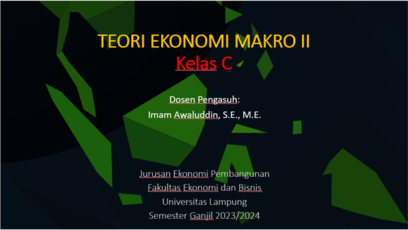 S1-EP TEORI EKONOMI MAKRO II GANJIL 2023/2024 KELAS C