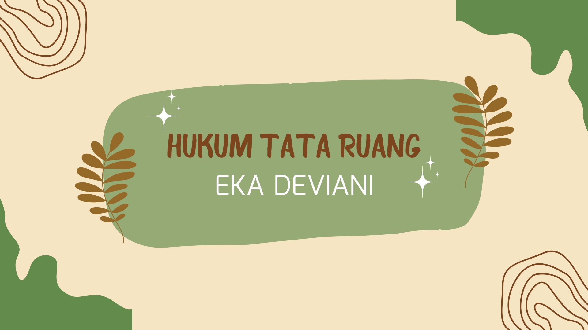 HUKUM TATA RUANG  B 5 (EKA DEVIANI TA 2023/2024 GANJIL)