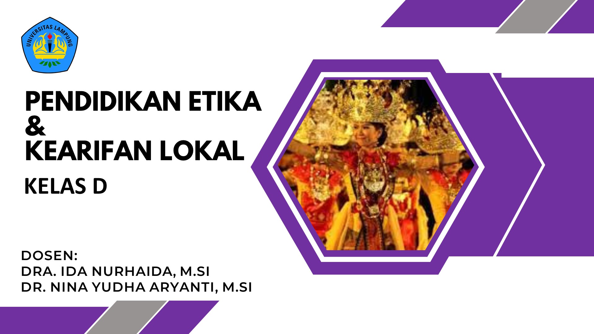 Pendidikan Etika &amp; Kearifan Lokal (Kelas 2023 D)