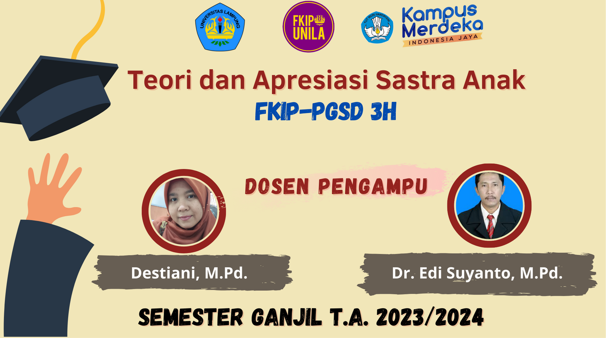 TEORI DAN APSRESIASI SASTRA ANAK-FKIP PGSD 3H-SEMESTER GANJIL 2023/2024