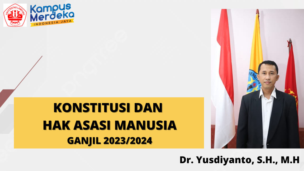 FH S1 Konstitusi dan HAM Yusdiyanto Ganjil 2023/2024