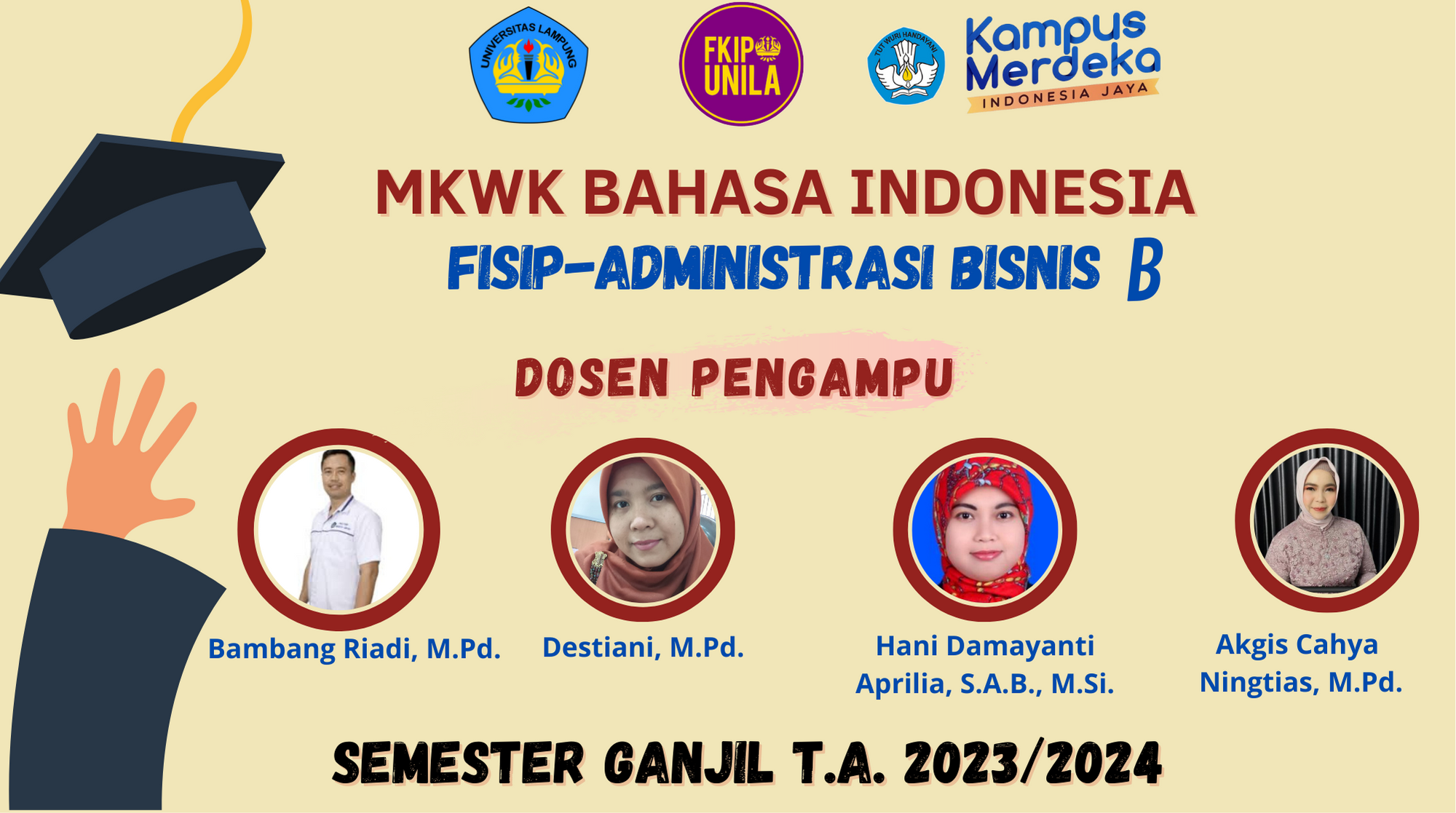 MKWK BAHASA INDONESIA-FISIP ABI B-SEMESTER GANJIL TA. 2023/2024