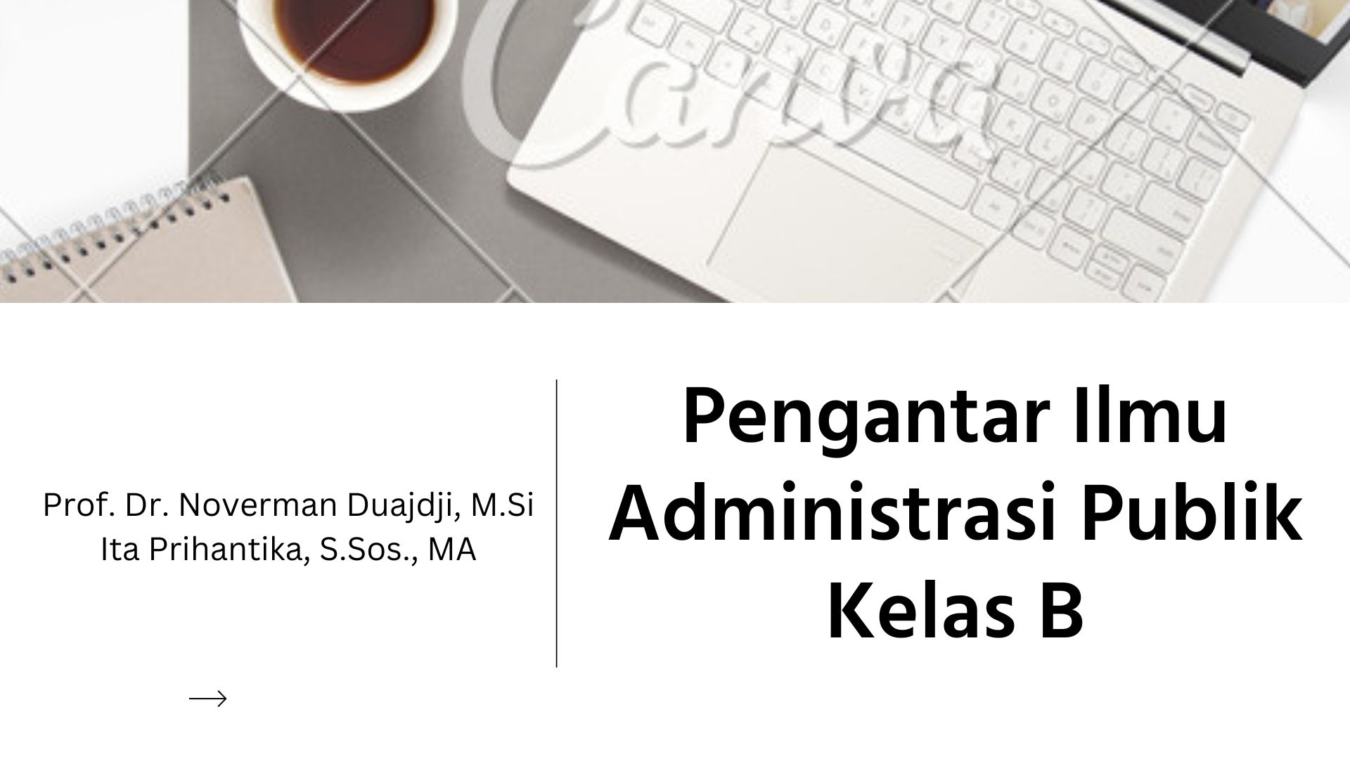 Pengantar Ilmu Administasi Publik (B) 2023
