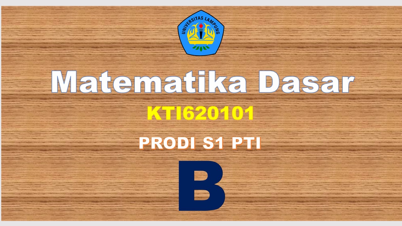 PTI_MATEMATIKA DASAR_GANJIL 2023/2024_KELAS B
