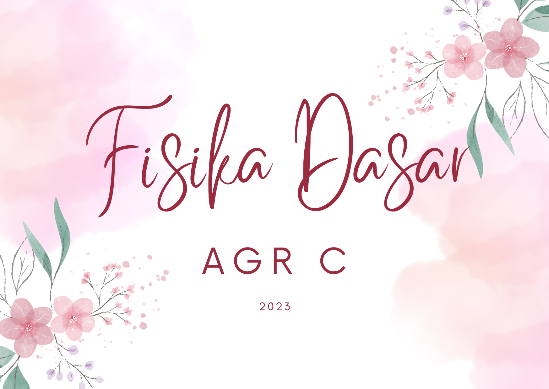 Fisika Dasar AGR C 2023