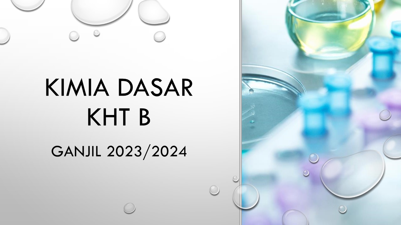 PSKHT_KIMIA DASAR_KELAS KHT B_GANJIL 2023/2024