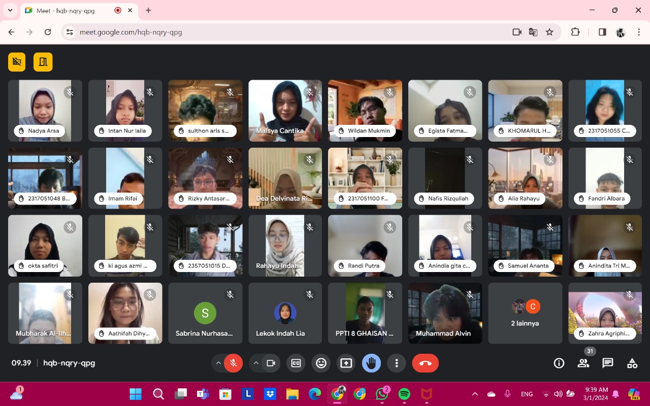 Foto dokumentasi presentasi pkn