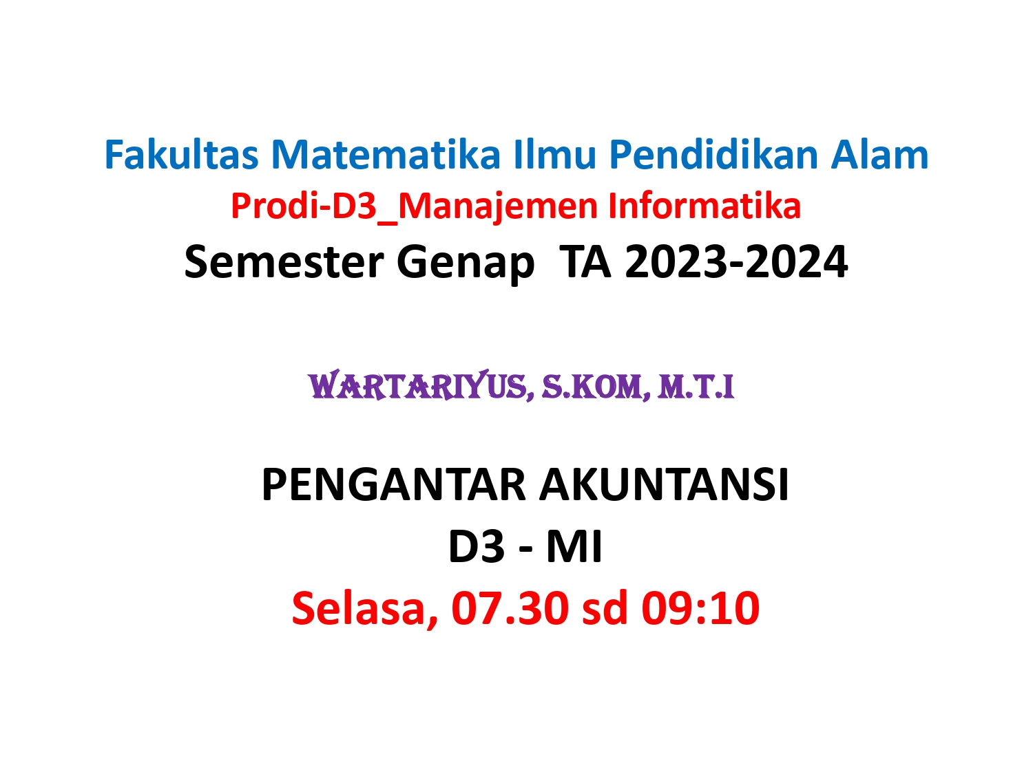 [23/24 Genap][D3 MI] Pengantar Akuntansi-D3MI