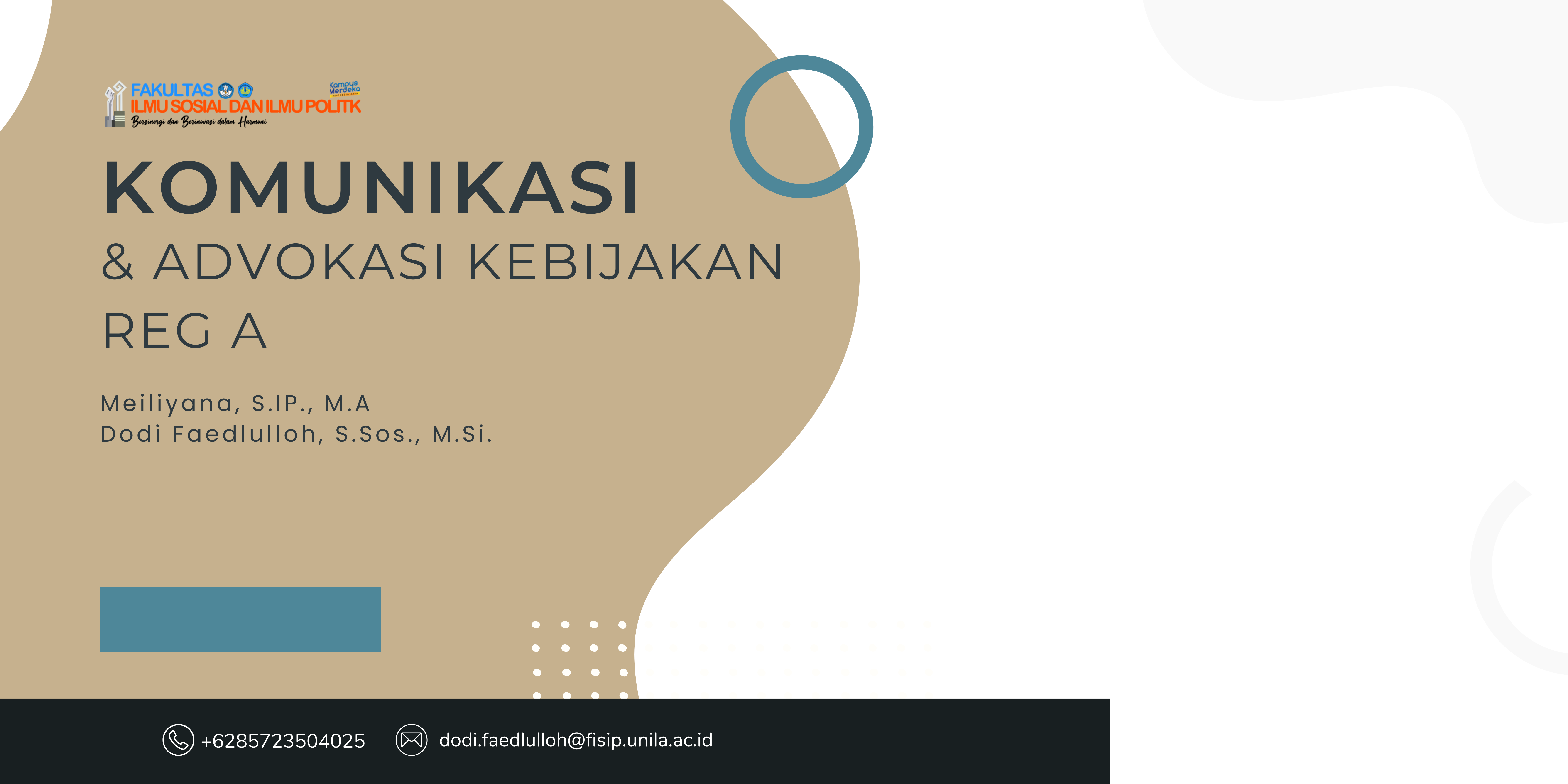 Komunikasi dan Advokasi Kebijakan REG A
