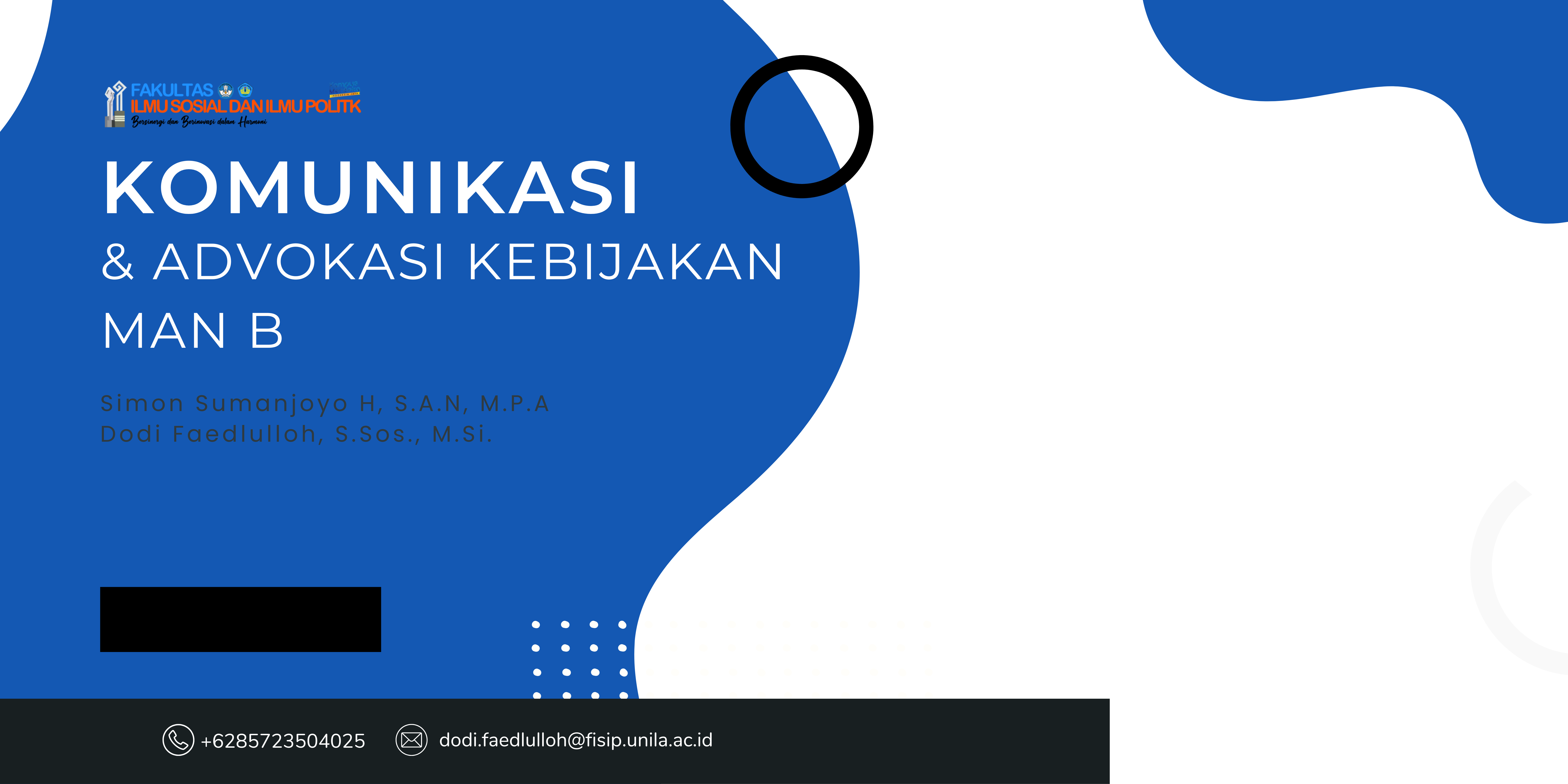 Komunikasi dan Advokasi Kebijakan MAN B