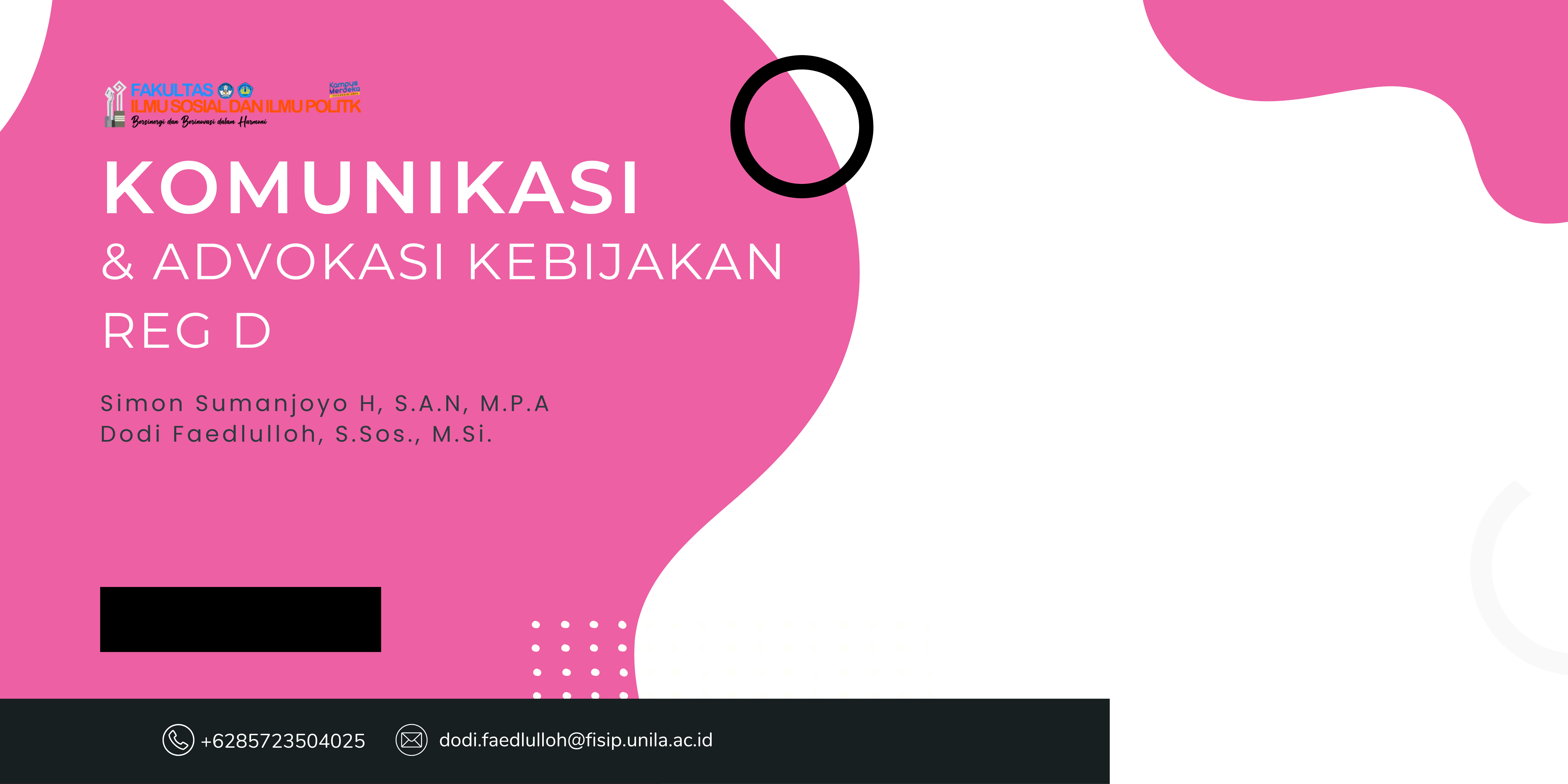 Komunikasi dan Advokasi Kebijakan REG D