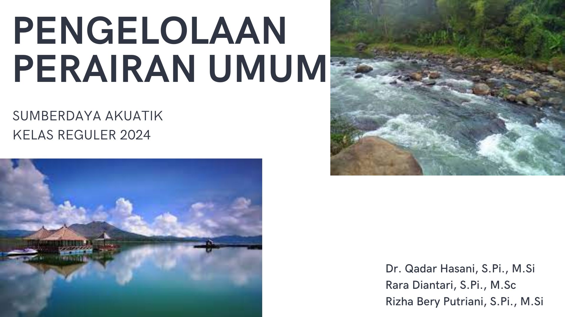 Pengelolaan Perairan Umum