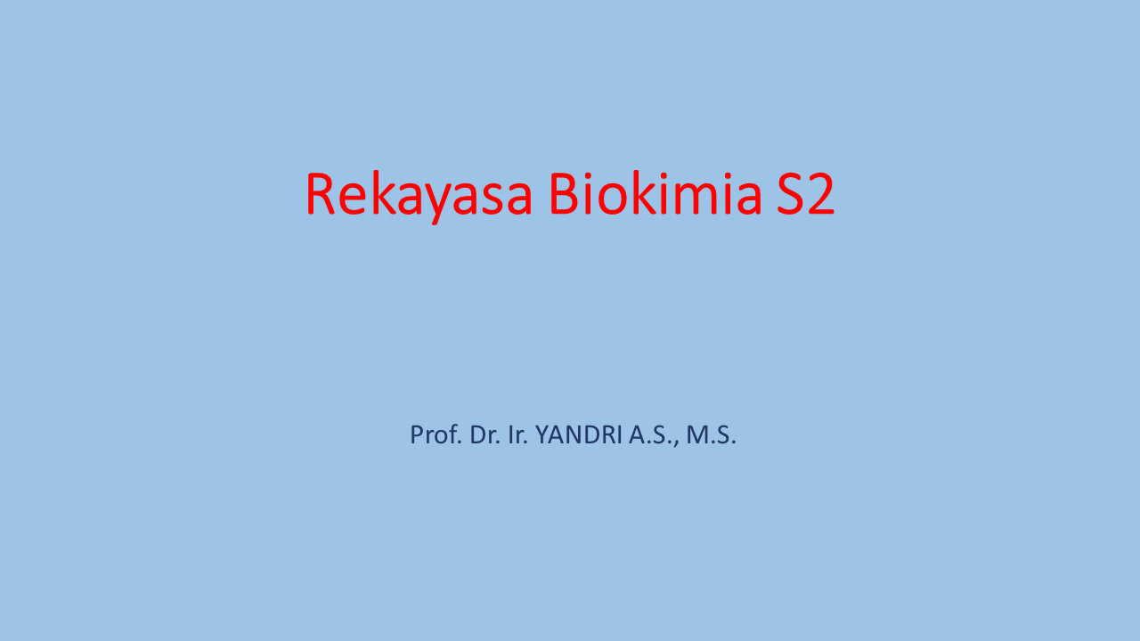 Rekayasa Biokimia S2 Genap 2023-2024